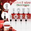 12PCS Christmas Wine Bottle Stoppers Set for Holiday Decoration Christmas
