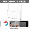 Feifeiya 3 Pack Acrylic Magnetic File Holder Clear Hanging Wall