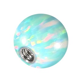 Piercingline® Synthetic Opal Screw Ball with Surgical Steel Thread