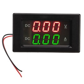 YB4835VA DC 0 to 300V 50A Dual Display Current Voltmeter Waterproof Interference Resistant LED Voltage Ammeter