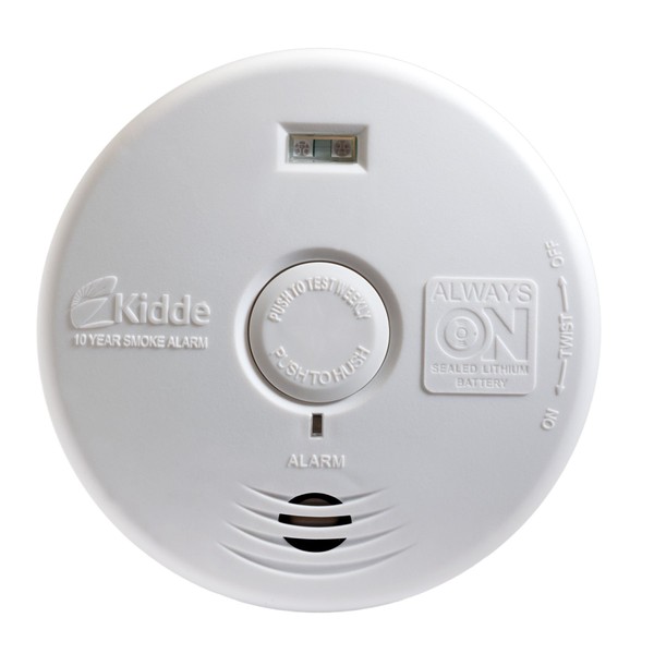Kidde P3010H Worry-Free Hallway Smoke Alarm with Safety Light and