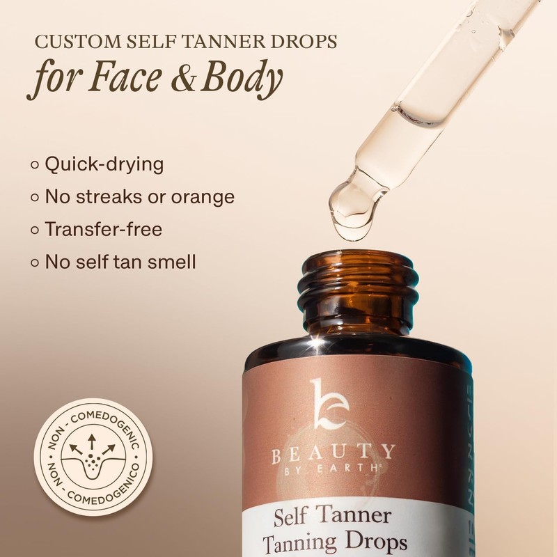 Beauty by Earth Self Tanning Drops - Face Self Tanner