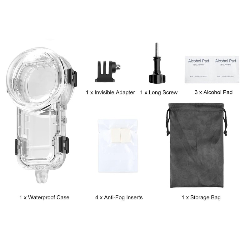 Invisible Dive Case for Insta360 X5, FotStdio Insta 360 X5