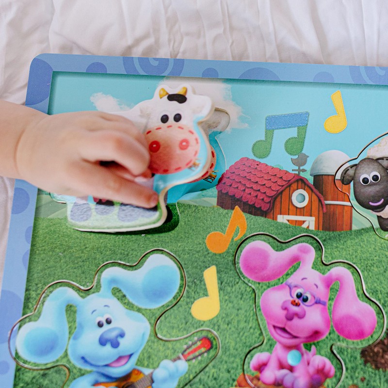 Melissa & Doug Blue's Clues & You! Wooden Sound Puzzle