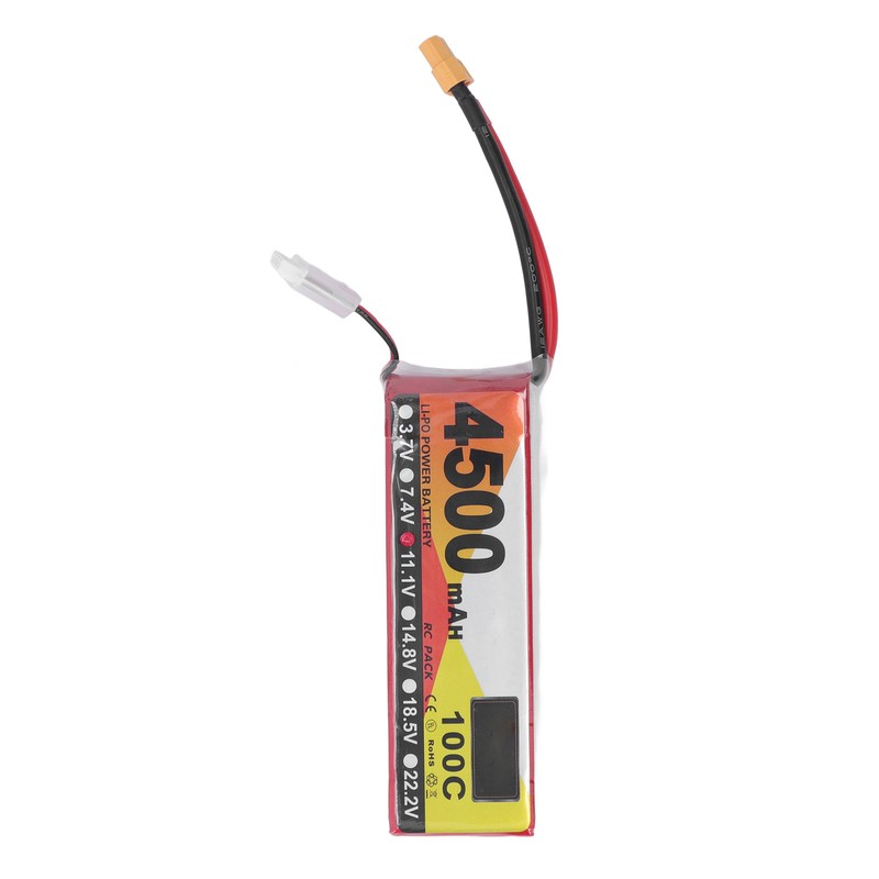 RC Lipo Battery 4500mAh 11.1V 100C 3S Remote Control Vehicles
