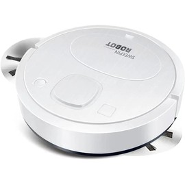 Robot Vacuum and Mop Combo, 2-in-1 Robot Vacuum Cleaner, Wireless Robot Vacuum Cleaner, Strong Suction, timed, self Charging, Quiet, Suitable for Hard Floors, pet Hair, Low Plush Carpets(White)