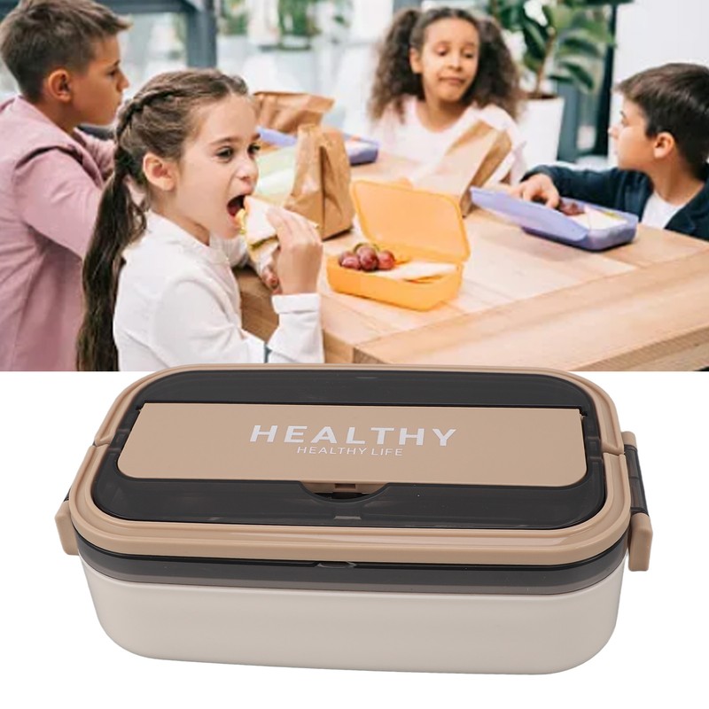 Bento Lunch Box 316 Stainless Steel 700ml Capacity Leakproof Microwave