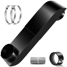 Periscope Dryer Vent, 9.5-14.5" Adjustable Dryer Vent Upgraded 304 Stainless Steel Telescoping Dryer Vent Connector Kit for 4 in Outlet Tight Space Slim Flat Exhaust Duct Pipe Hose Replacement Vents