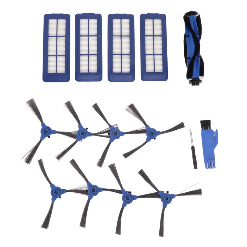 Sweeping Robot Main Side Brush Filter Screen Replacement Kit for