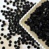 600PCS Black Flat Backed Pearls, 10mm Round Half Flatback Pearls
