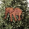 HipFlaskPlus Elephant Teach Love Inspire - Cedar Ornament