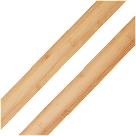 AMERIQUE 12' Linear Pre-Finished Solid Carbonized Bamboo Reducer Molding, 72" L x 2" W x 0.75" H Per Piece, Pk of 2 Pieces