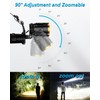 VOLISABER Headlamp Rechargeable 3000 High Lumens, 13 Mode LED 9000mAh