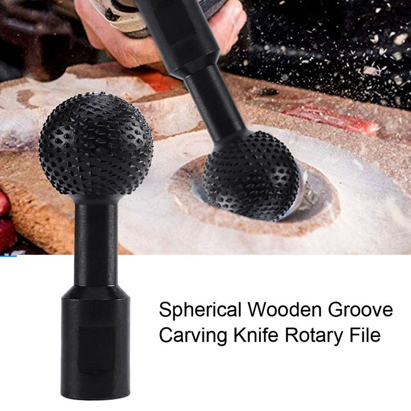Sphere Rotary Burr - 10mm/14mm, Carbon Steel Wood Carving Polishing