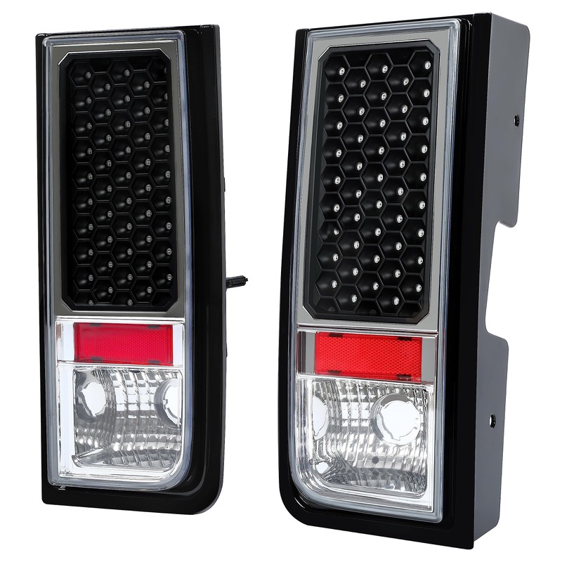 HECASA Pair Tail Lights Compatible with 2003-2009 Hummer H2 Taillights