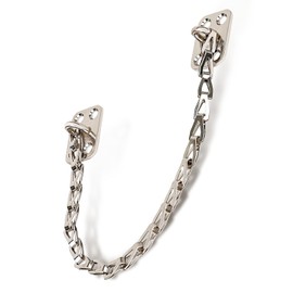MEGA HANDLES Transom Door Chain 12-Inch, Door Chain Stopper for Transom Windows, Cabinet Door Restraint, Chain Lid Support, Durable Transom Window Hardware for Enhanced Safety - Polished Chrome