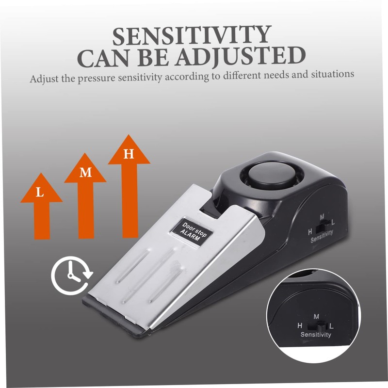 Operitacx Portable Door Stop Alarm Security Feature Anti-Theft Door Stopper