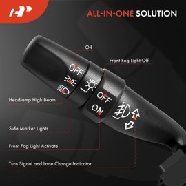 A-Premium Turn Signal Switch, Headlight Dimmer, Parking/Fog Light Multifunction Switch Lever Compatible with Honda Pilot 2006-2008, Fit 2007-2008