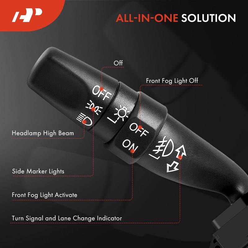 A-Premium Turn Signal Switch, Headlight Dimmer, Parking/Fog Light Multifunction Switch