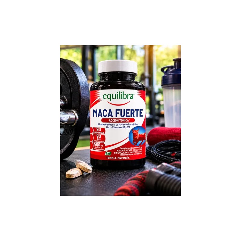 Maca Fuerte Equilibra 90 Tabs Energía Cansancio - Vegano