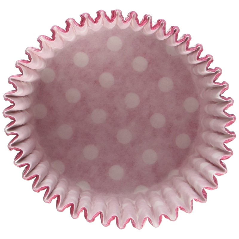 Holly Cupcakes 180 Excellent Quality Cerise Polka Dot Muffin Cases