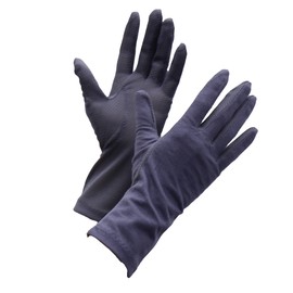 Blocks 99% of UV Rays! Cool to Touch, UV Protection, Soy Fiber Short Gloves, 5 Fingers, Contact Prevention, Safe to Wash, Gray