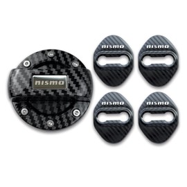 nismo Gasoline Fuel Spout Cap Fuel Cap Cover, Fuel Cap Cover, Door Striker Cover, Door Lock Cover, Paste Type Set (Multicolor)