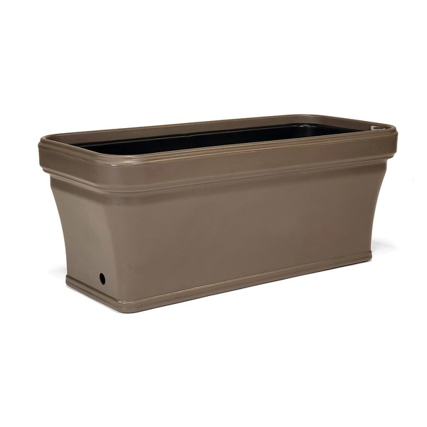 FCMP Outdoor Long and Deep Self-Watering Vegetable Planter Box, 32-inch,