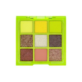 W7 | Pressed Pigment Palette | Vivid Pressed Pigment Palette - Glowin' Green | 9 Shades