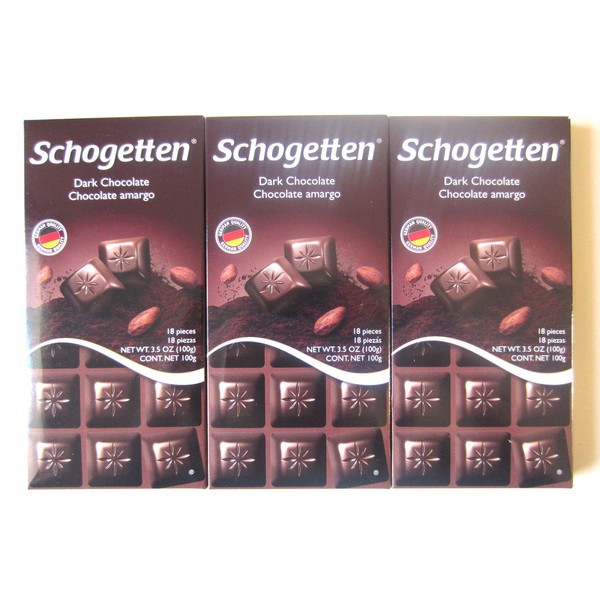Schogetten German Dark Chocolate (Pack of 6)
