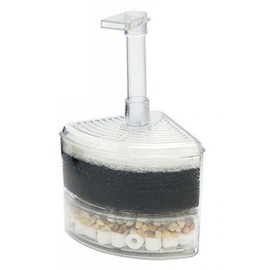 AQUANEAT Sponge Filter, Aquarium Air Driven Bio Corner Filter Sponge for Fry Shrimp Nano Fish Tank (Small up to 20Gal)