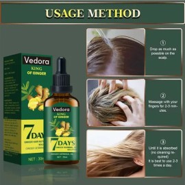 Sérum Para El Crecimiento Del Cabello, Aceite De Jengibre Ve