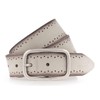 MUSTANG Women's Velour Belt, Dark Vanilla