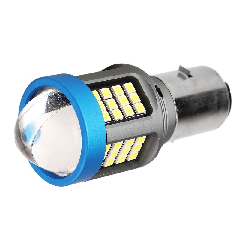 LED Motorcycle Headlight Bulb White High Brightness Wide View Aluminium