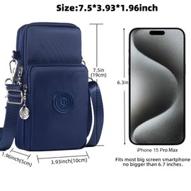 JANKS Small Crossbody Bags for Women Mini Cell Phone Purses Handbag Shoulder Bag, 010 Darkblue