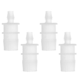 VekAuto 4pcs Plastic Hose Barb Fitting 3/4" to 5/16" Barbed Splicer Mender Joint Adapter Aquarium Clear