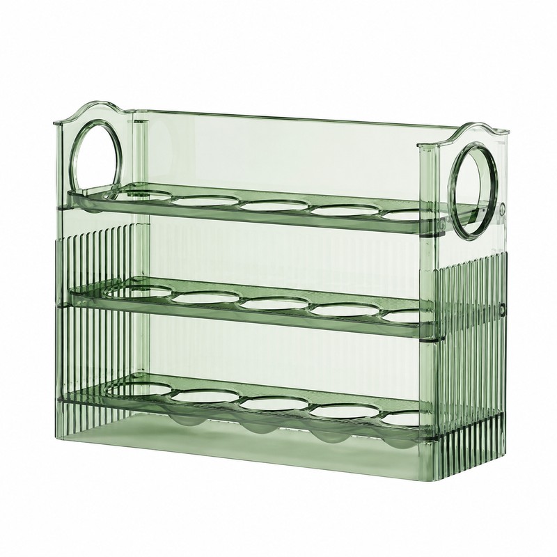 Large Egg Storage Box for Refrigerator – Transparent Egg Organizer