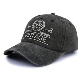 Gifts for 90 Year Old Woman, 90th Birthday Decorations for Men, 1935 Birthday Gifts Hat Party Favors Retirement Baseball Cap