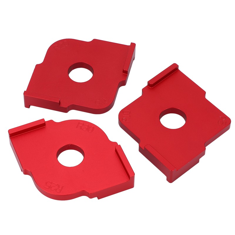 3PCS Radius Jig Router Template Handheld Aluminum Alloy Rust Proof