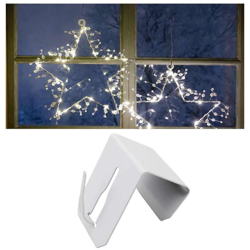 VGOL 20pcs Metal Window Hooks Decoration Clips for 12-20mm Large
