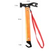 Carbon Steel Aluminum Camping Hammer, 12" Small Lightweight Three-in-One Functional