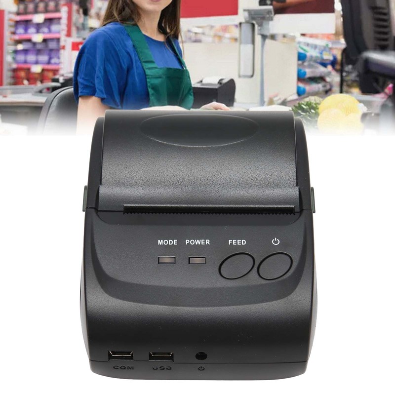 58mm Thermal Printer BT4.0 90mm/s 100km TPH 203DPI USB Interface