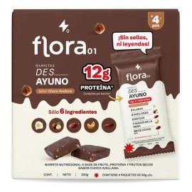 Barritas De Proteína Flora01 Des_ayuno Chocoavellana 4 Pzs                                                                                            