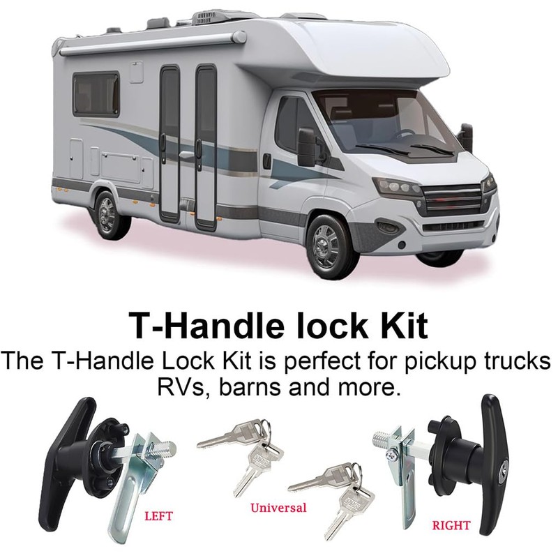 BEALIFE RV Truck Topper Fastener Heavy Duty T-Handle Lock Truck