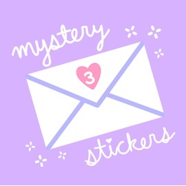 Mystery Sticker 3 Pack - Waterproof, Matte, Scratch-Resist