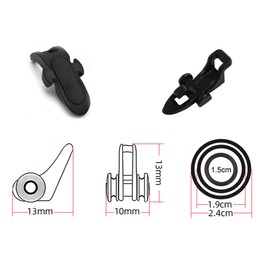 Hook Keeper Hook Eye Hook Holder Fish Fishing Tackle Accessories Plastic Fishing Bait Holder Fishing Hook Keeper Fishing Hook Secure Keeper Holder Jig Hook (Black)