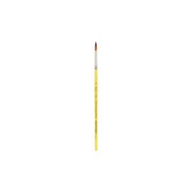 Creative Inspirations Dura-Handle Round #4 Short Handle Paint Brush - Solid Resin Handle, Synthetic Taklon Paint Brushes, Round Brush for Oils, Acrylics, Watercolors - Handles Will Not Chip or Crack