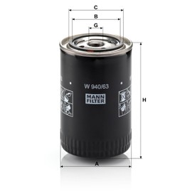 Original MANN-FILTER Oil filter W 940/63 – For Passenger Cars and Utility Vehicles