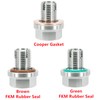 Dsnaduo 1/2"-20 Oversize Piggyback Oil Drain Plug, Stainless Steel Self