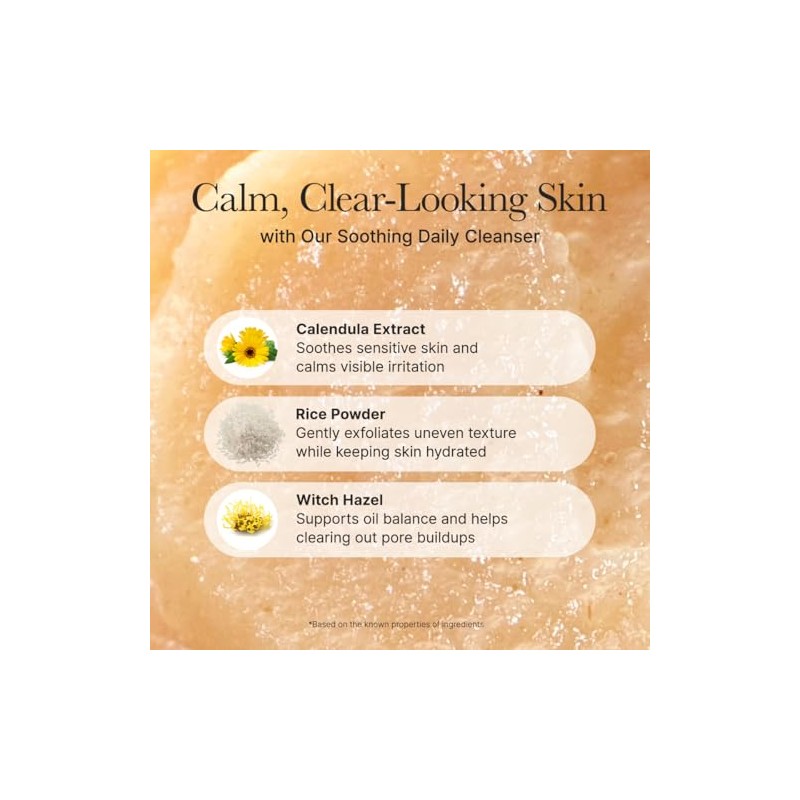Arencia Calendula Rice Mochi Fresh Cleanser - Moisturizing, Brightening &